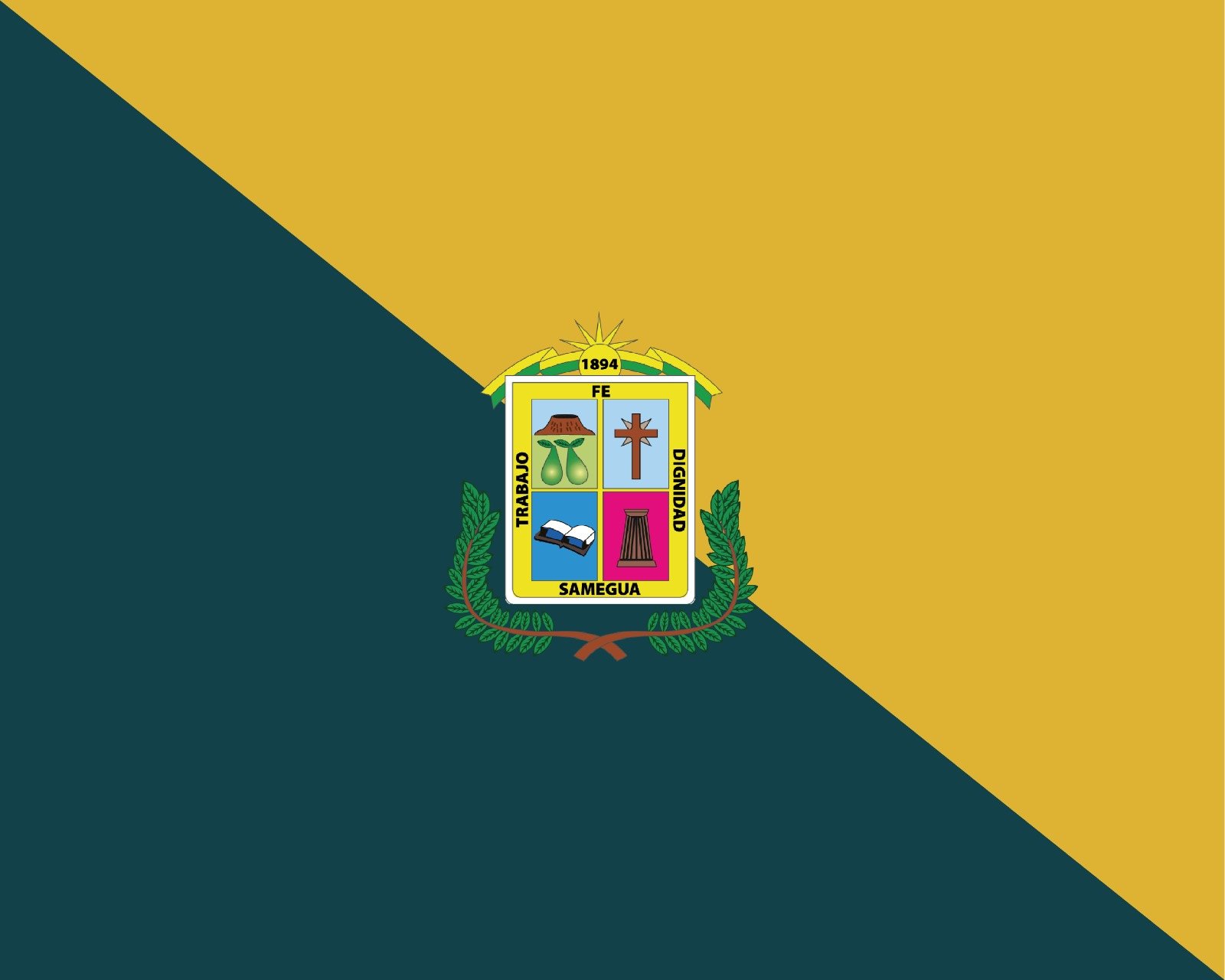 Bandera del Distrito de Samegua